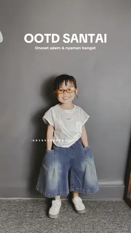 Lucu bgt aww ✨😍 #onesetanak #setelananak #ootdanak #gemesbanget 