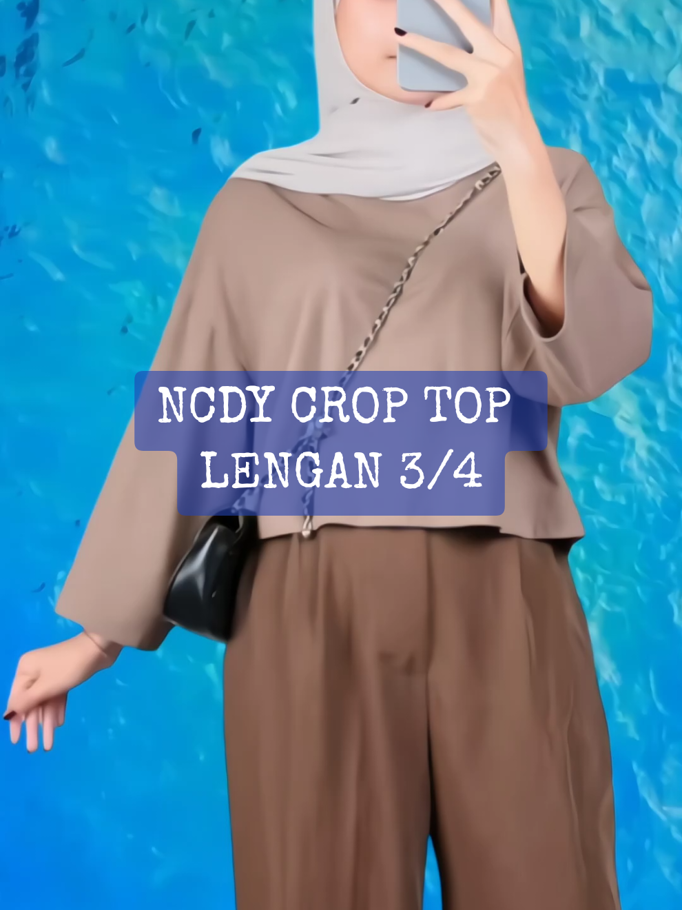 Rp.55.900,- NCDY CROP TOP BASIC OVER SIZE LENGAN 3/4 HIJAB FRIENDLY. #kaosoversize #kaos3/4 #hijabfriendly #wibgajian #kaoskatun #ootdmuslimah #ootdhijabstyle #trending #outfitideas 