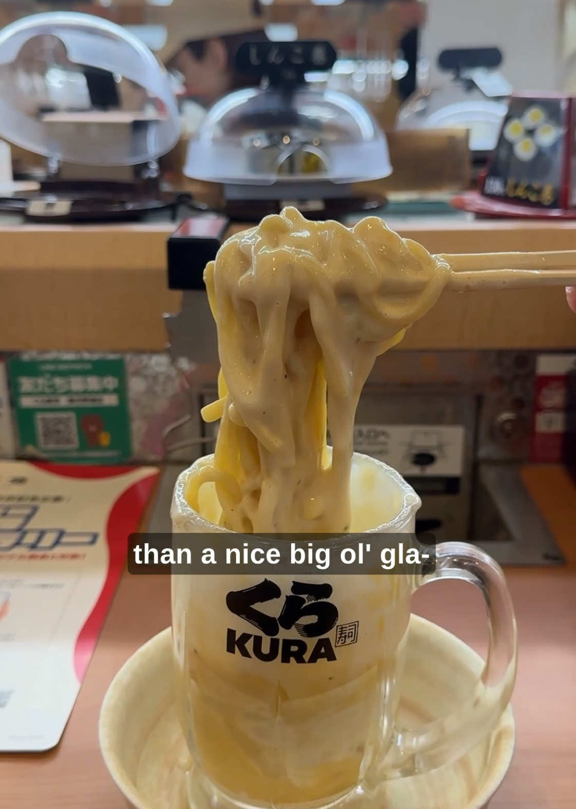Why is there pasta in my glass in Japan? #japanlife #fyp #japan #japanesefood #foodjapan 