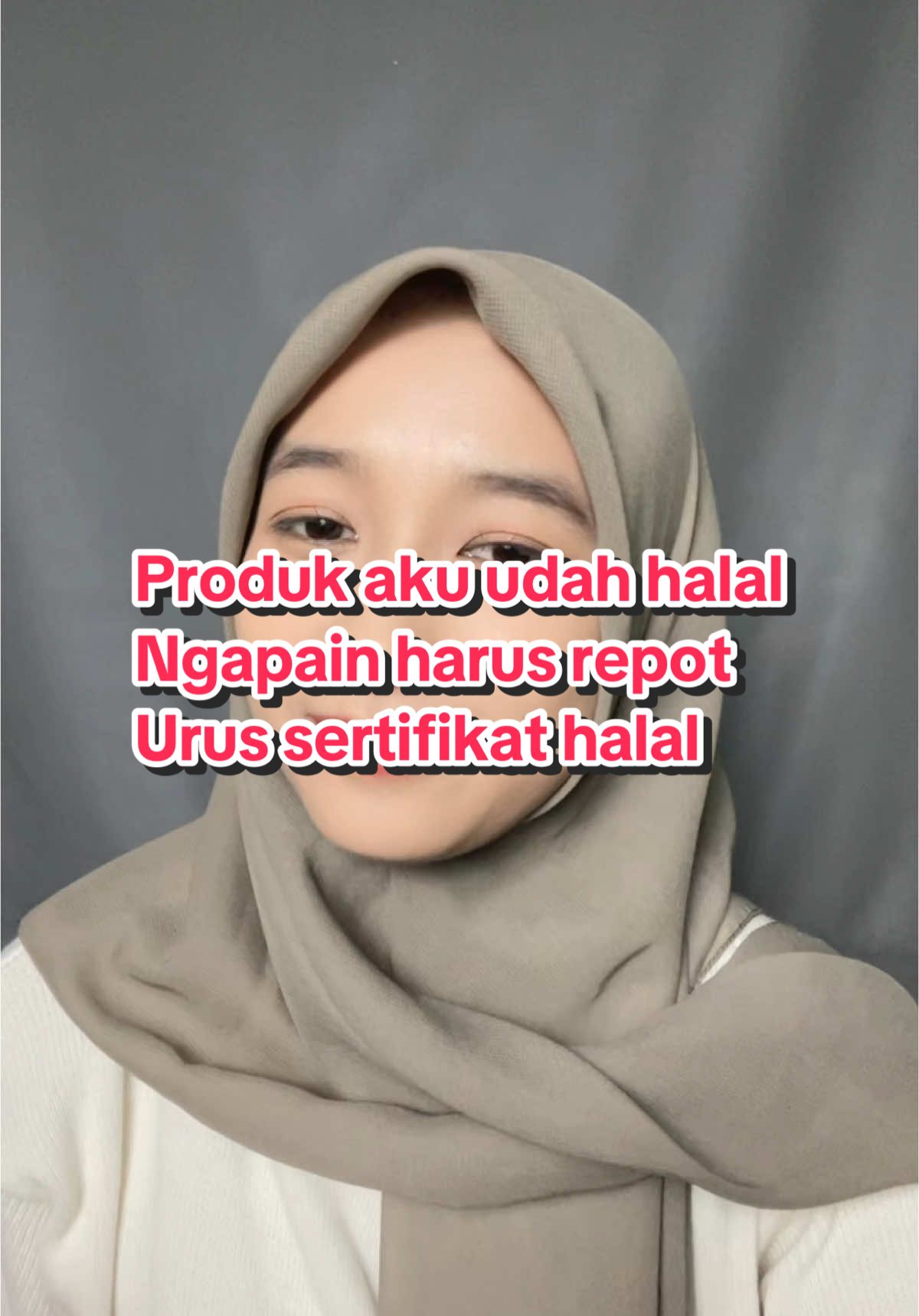 Katanya sih halal... tapi nggak ada sertifikatnya. Kalau bisa kasih yang terbaik buat konsumen Muslim, kenapa nggak? Udah halal aja nggak cukup, harus terjamin halal.