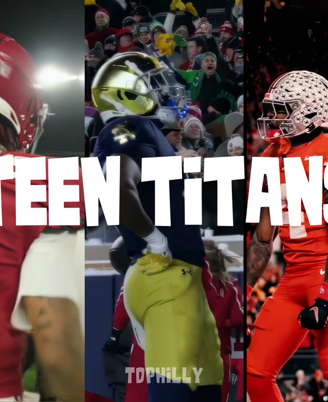 Teen titans #fyp #football #viral #cfb #ryanwilliams #jeremiahsmith #jeremiahlove #notredame #alabama #ohiostate 