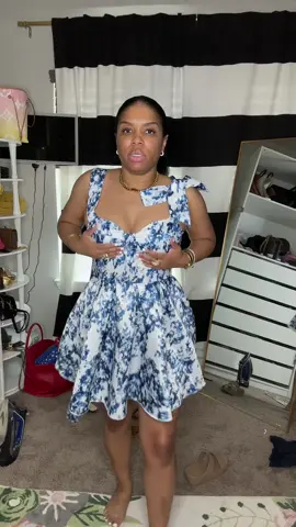This floral dress is giving main character energy. Open back, tie-up shoulders, and the softest, daintiest vibe literally feel like a princess in a fairy tale. #princessdress #floraldress #TikTokShopFashion #fashiontiktok #dress 