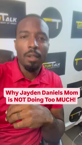 In the tone of Derrick Tatum: Let me say this loud and clear—Jayden Daniels’ mom is gonna be in his life. Period. I’m tired of folks acting like she’s doing too much. “She need to get out his life.” “She need to get a man.” Nah. Y’all got it twisted. This woman raised her son to be the face of the NFL. He’s about to be worth $250 to $500 million in the next few years, and y’all think she’s supposed to just fall back? She’s not in the way—she’s protecting the investment. She’s making sure he don’t get caught up in traps, fake friends, women with bad intentions, bad deals, or bad people. Y’all quick to bash men who father multiple kids and disappear, but now you mad because a present, active, intelligent mom is making sure her son don’t fall into that same mess? She’s smart. Jayden is smart. And clearly, he don’t have a problem with it. So why do y’all? Mind your business.