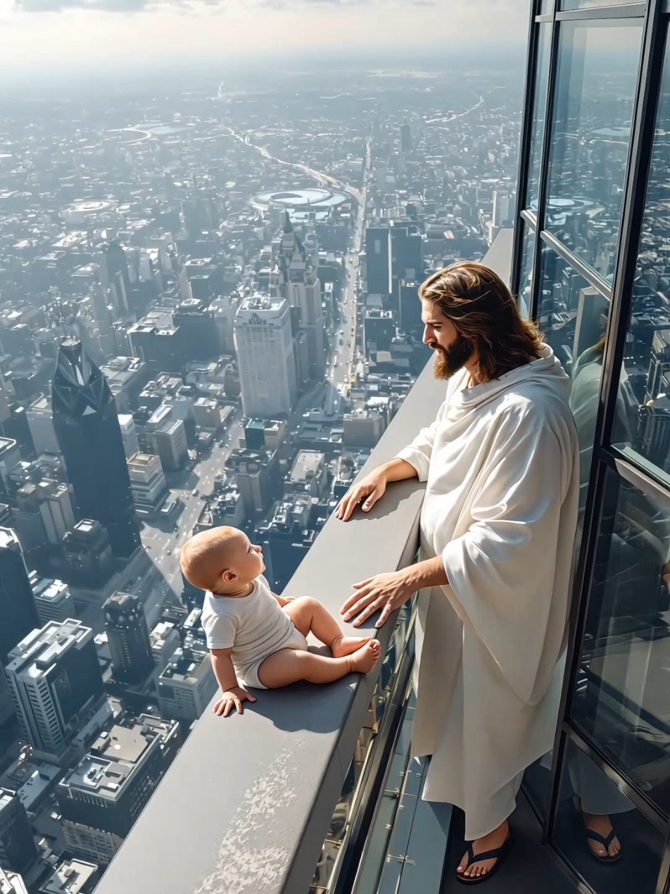 Jesus ist King #jesus #viral #savior #skyscraper #view #high #baby #crawling #explore #reels #omg #foryou #fyp #fy #viralvideos #trends 
