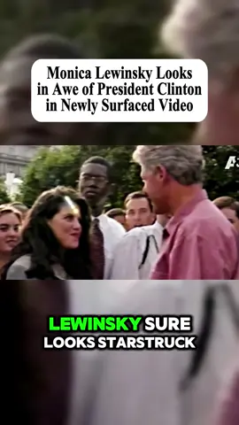 A never before seen moment between Monica Lewinsky and President Clinton at a party on the White House lawn in 1995 has emerged. The footage is featured in an upcoming docuseries on A&E. “He paid a lot of attention to me, he spent time, held my hand for longer than he should have,” Lewinsky says in “The Clinton Affair.” (November 18, 2018) #celebrity #entertainment #insideedition #fyp