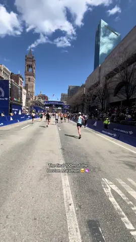 One of the best moments running the Boston Marathon 🥹 #runner #runtok #Running #marathon  This is from Boston 2024. Don’t wanna take away from anyone who ran it this year 😅 