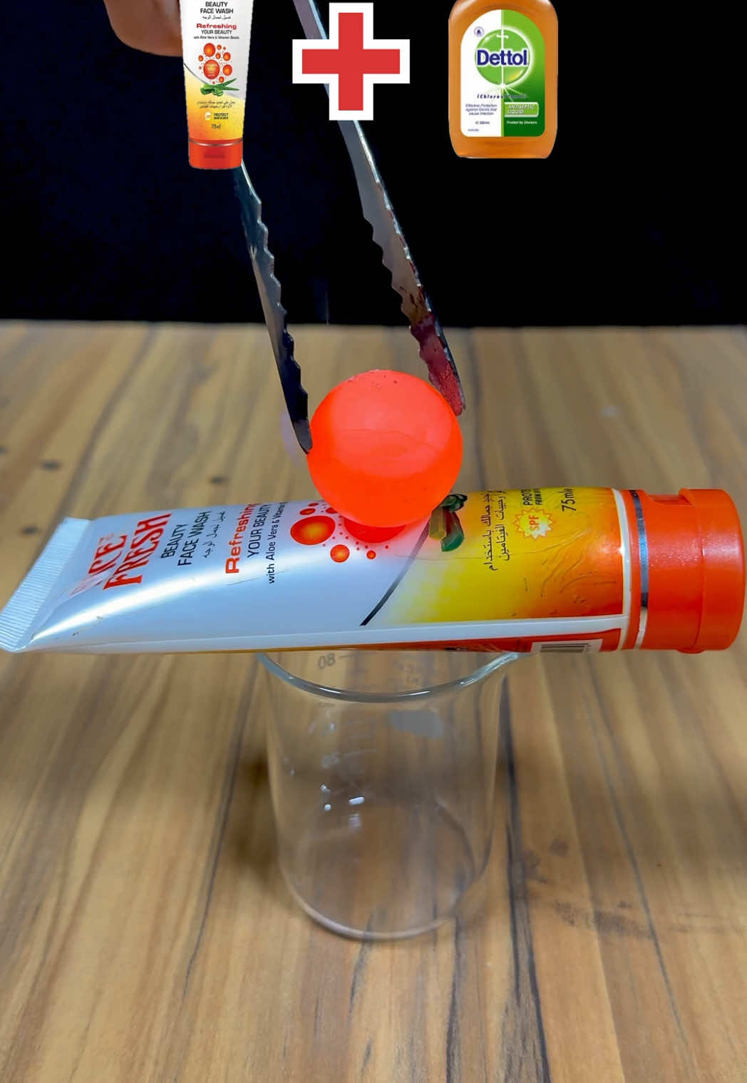 1000°C Red Hot Metal Ball VS Face Wash + Dettol #rhcb #experiment #asmr #asmrsounds #oddlysatisfying #uktiktok #scienceexperiments #usa_tiktok #fyp 