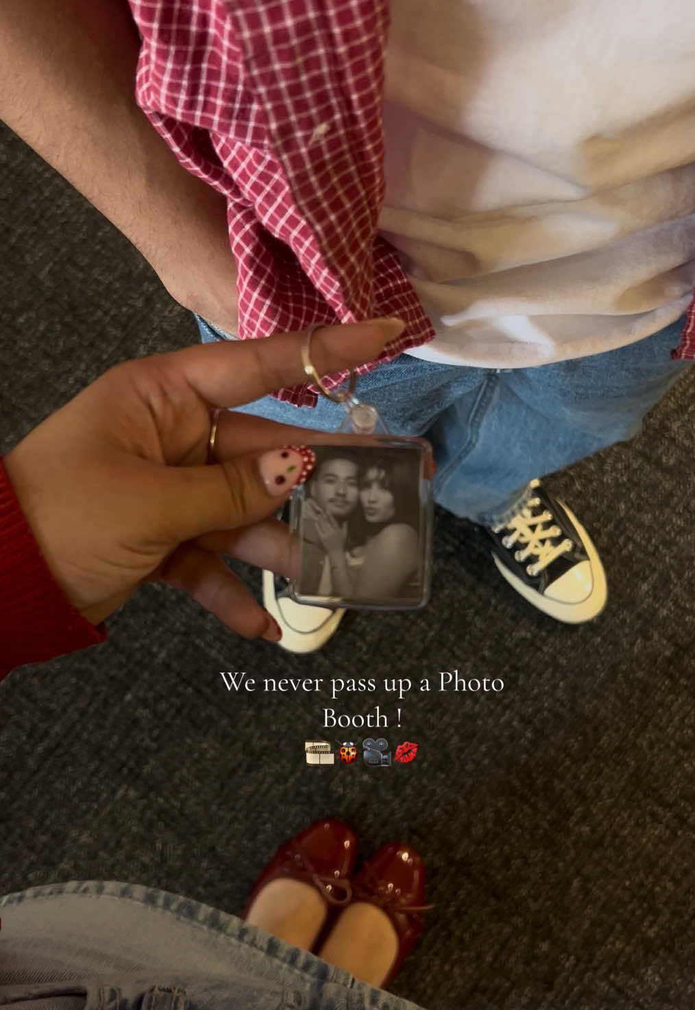 Never pass on a cute Photo Booth 🎞️🐞🎥🤭 📍@Photomatica Photo Booth Co.  #sf #Love #couple #photobooth #fyp 