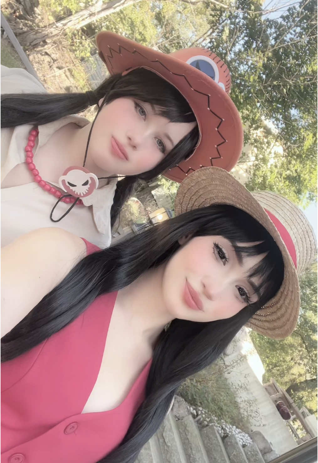 literally them #cosplayers #cosplayduo #cosplaygirls #cosplayanime #onepiece #onepieceluffy #onepieceace #luffyace #acecosplay #onepiececosplay #genderbendcosplay #luffygenderbendcosplay #acegenderbendcosplay #onepiecegenderbend #monkeydluffy 