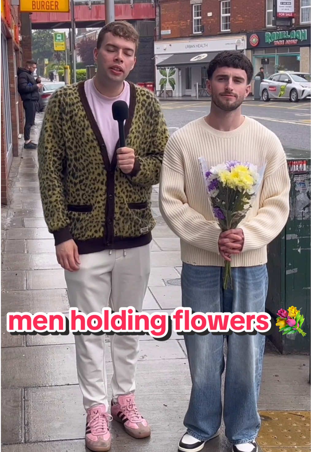 cultural observations: men holding flowers #fyp #london #dublin 