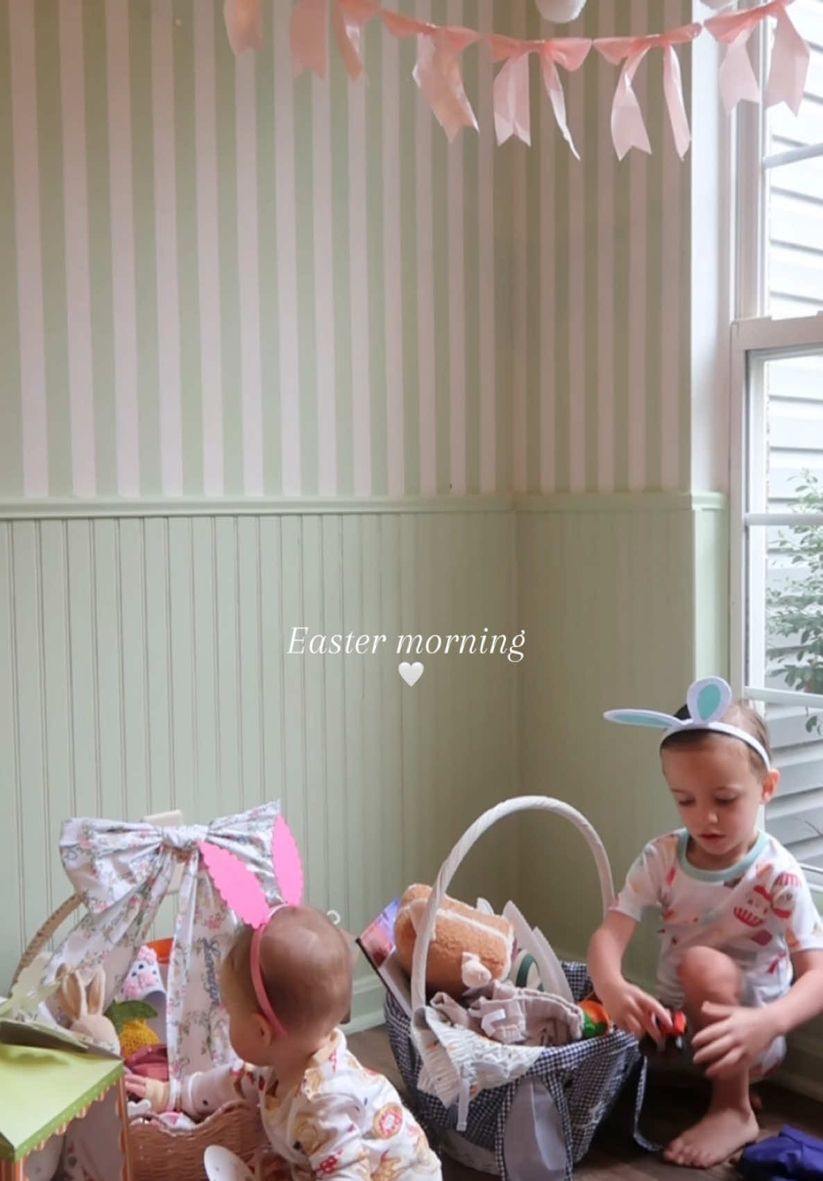 these home videos make me emotional 🥹 holidays with kids are pure magic. So blessed. #motherhood #easter #heisrisen 