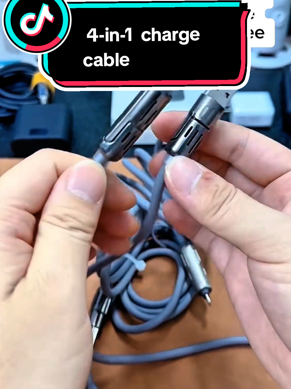 mfish Universal 4-in-1 charge cable  #Loveyourboobs #tiktokmakemebuyit 