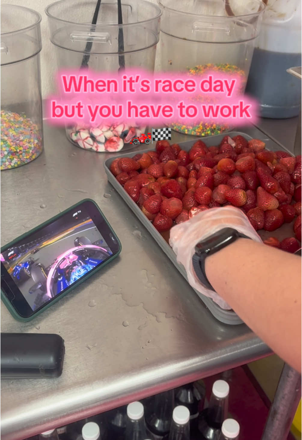Lights out and away we go @Formula 1  #fyp #SmallBusiness #businessowner #dayinthelife #frozenflamingo #frozenflamingo #work #f1 #formula1 