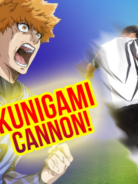Learn KUNIGAMI'S POWER SHOT! Blue Lock Skills Tutorial  Learn KUNIGAMI'S POWER SHOT! Blue Lock Skills Tutorial Kunigami has one of the most powerful shot's in Blue Lock! Learn how you can get this power too!   Kunigami also does his iconic Kunigami Cannon which is almost like a knuckle ball.  I'll teach you how to get massive power in your shooting, just the way Rensuke Kunigami does!   Kunigami's cannon has little to no spin, in his shot. This causes the ball to dip and sway unpredictably.  Kunigami's main weapon is his shot! He can shoot the football from a long range. 28 meters out his is longest shot! In This tiktok long video of football tutorial , I'll show you how you can shoot from 28 meters out as well. This is a Blue Lock soccer/football skills tutorial. Blue Lock follows Isagi Yoichi, who is an average striker who fights his way through Blue Lock and faces touch opponents such as Rin Itoshi . Kunigami is also a popular character in Blue Lock Rivals #bluelock #footballskills #footballtiktok #rensukekunugami #kunigami #kunigamibluelock #bluelockanime #bluelockskillsinreallife #bluelockirl #2oddlers #footballtutorial #powershot #footballskilltutorial #tutorial #fyp #fypfootball #Soccer #soccertiktok #goviral #soccertutorial #tiktoklongvideo #longvideos #tipsandtricks #kunigamicannon #soccerdrills #footballcoach #soccerskills #easysoccertricks #footballskills #bluelockmanga #footballdrills #dribbling #footballexercises #footballtutorial #football #easyskillstolearn