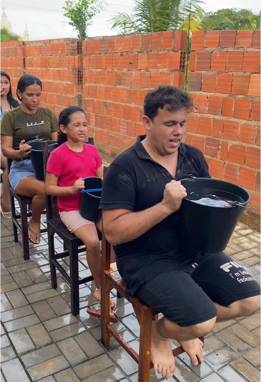 Difícil não se molhar !