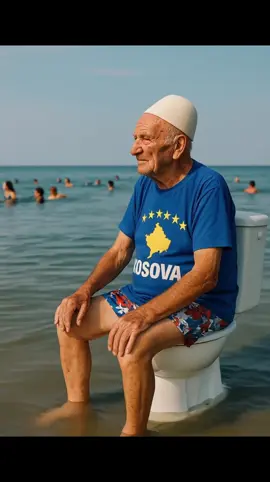 bravo kosovari per punen e shkelqyer qe po ben👍🏻 #fyp #viral #durres #albania #albanianbrainrot #brainrot #chocolate #beachvibes #sea #plazh 