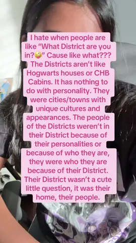 Like Katniss is only Katniss because she grew up in 12, she isn’t in 12 because she’s Katniss #thehungergames #sunriseonthereaping #balladofsongbirdsandsnakes #whiteferrarifrankocean #thresh #rue #thedistricts #district12 #katnisseverdeen 