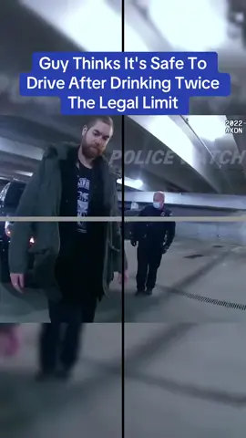 Guy Thinks It's Safe To Drive After Drinking Twice The Legal Limit #cop #copsoftiktok 