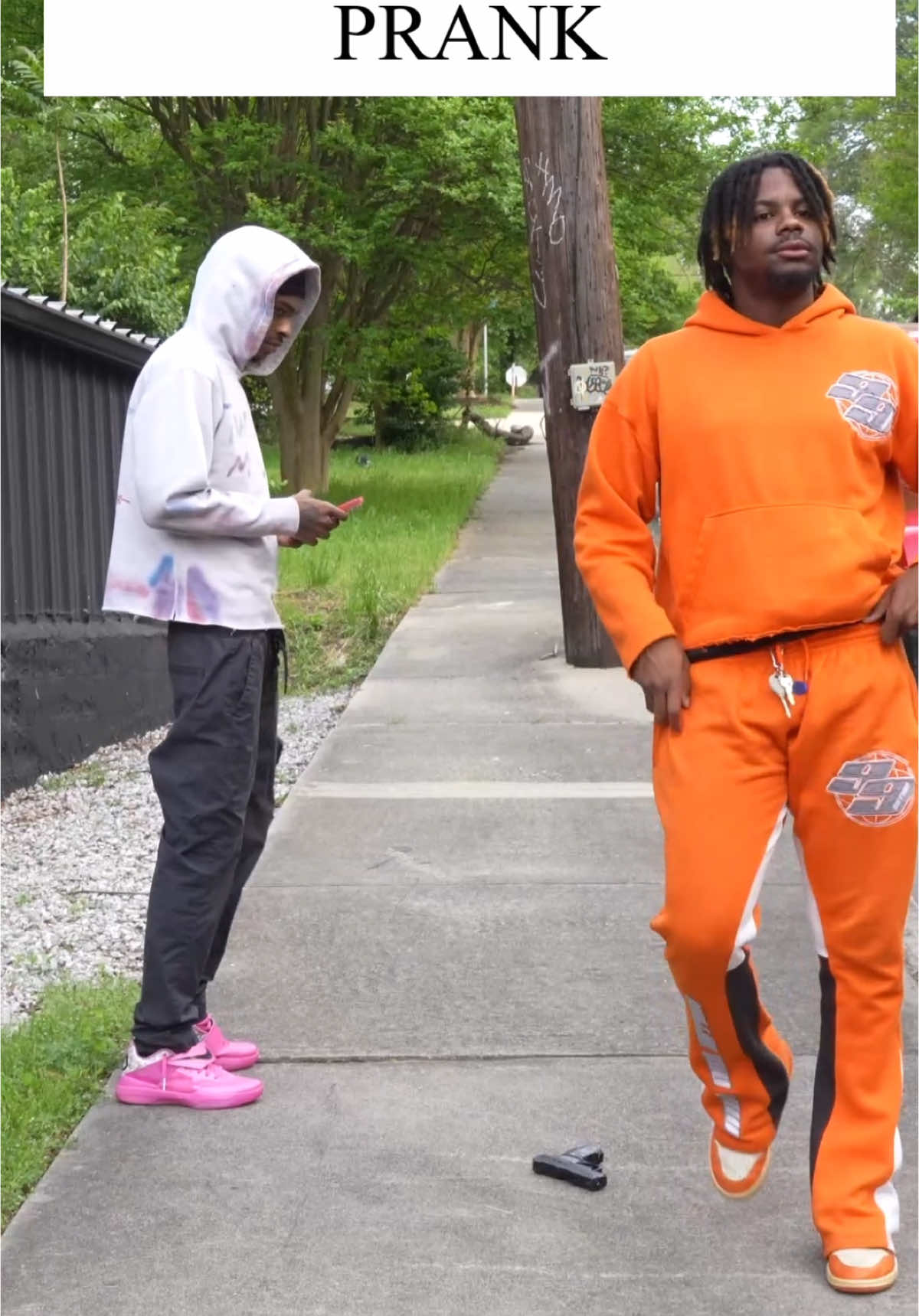 DROPPING BLICKY PRANK IN HOOD! #prank #fyp #foryoupage #socialexperment #funny  