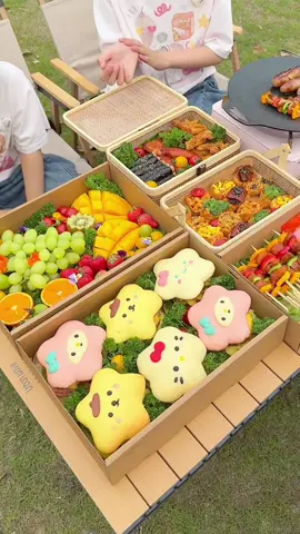 Make a picnic bento#amsr #EasyRecipe #bentobox #bento #picnic 