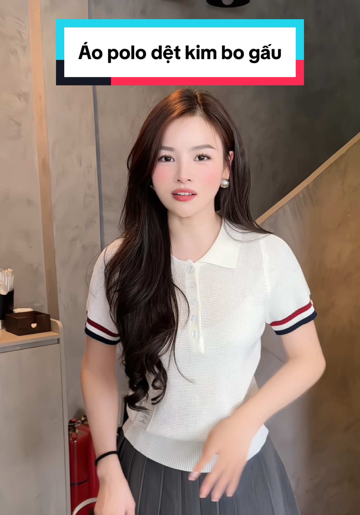 Áo Polo dệt kim thanh lịch trẻ trung tôn dáng che khuyết điểm #aothun #aopolonu #aothiuncotton #aophong #aophongnu #aodetkim #phoidoxinh #duyenrungrinh 