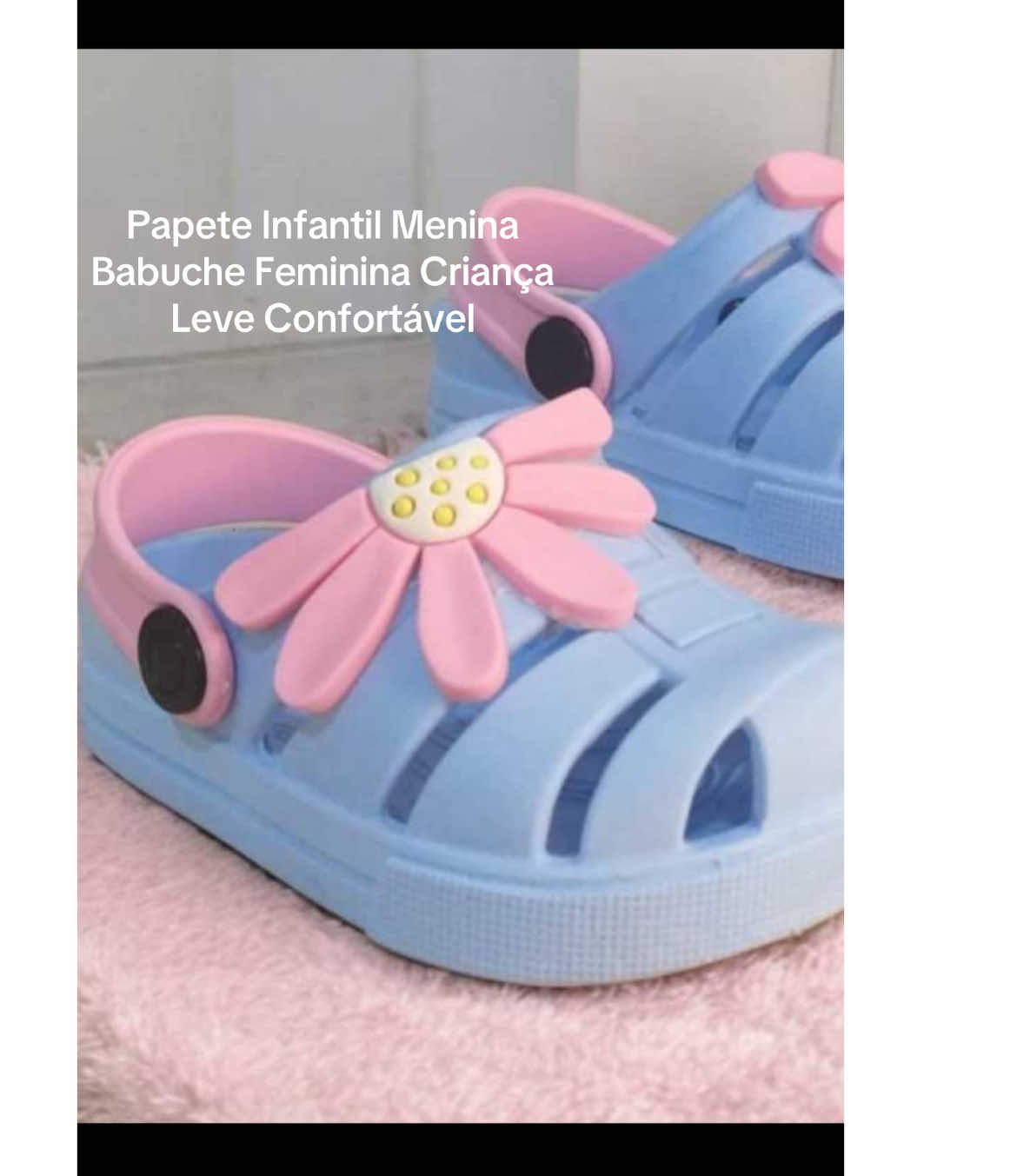 😍Linda Papete Infantil Menina Babuche Feminina Criança Leve Confortável! #bebe #calcados #menina #mae #mamae #shopee #criancas #quero #amoconprar 