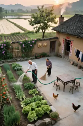 Old Couple Are Busy with their own things 🍅🌿🌳📸 #villagevibes #village #newtrendingvideo #fypviralシ #aivideo 