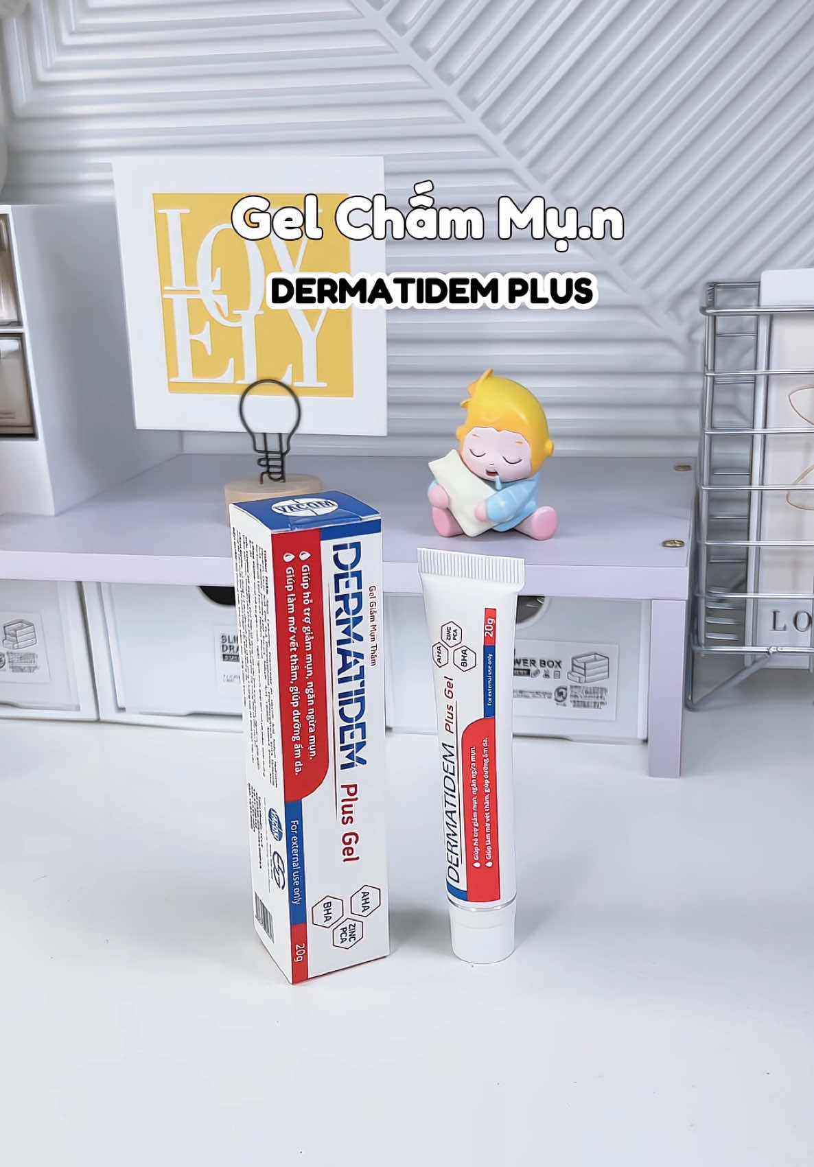 Gel chấm mụn zá chỉ 109k, lượt bán cao và đánh zá tốt, tui phải thủ sẵn cần là có .  #gelchammun #dermatiderm #dermatidemplusgel 