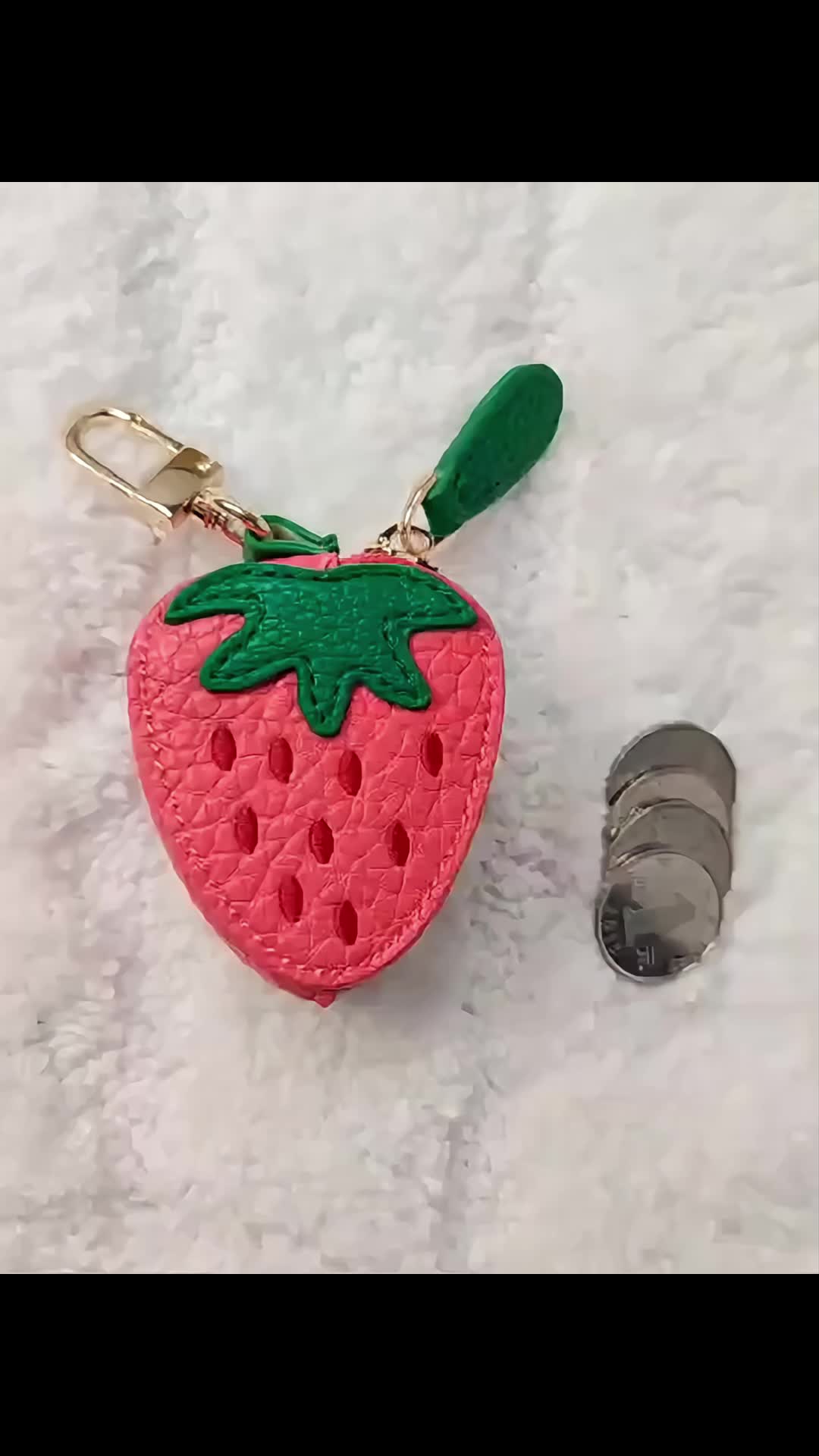 🎀 Mini Strawberry Charm Coin Purse Keychain – The Perfect Gift for Every Special Woman! 🍓✨Looking for a cute, stylish, and practical gift? This adorable strawberry charm coin purse keychain is a must-have! 🛍️💖✨ Why You’ll Love It:✔️ Super Cute Design – Sweet strawberry charm & golden-tone clasp for a chic look!✔️ Multi-Functional – Use it as a mini wallet, keychain, or bag charm!✔️ Perfect Gift – Great for women, moms, teachers, friends, bridesmaids – any occasion! 🎁💐✔️ Hand Washable – Easy to clean & maintain!🎉 Ideal for: Weddings, Birthdays, Beach Trips, Holidays & More! 🌸🌴💬 Comment below: Who would you gift this to? 👇 #CuteWallet #PerfectGift #StrawberryCharm #WomenAccessories🔥 Like, Share & Follow for more adorable finds! 💕#MiniWallet #Keychain #GiftForHer #FashionAccessories #TrendingNow #AmazonFinds #MustHave #TikTokMadeMeBuyIt