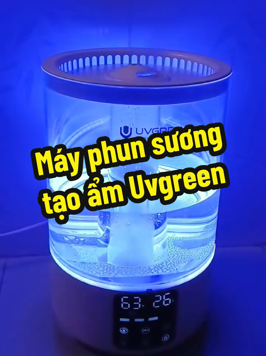 Máy phun sương tạo độ ẩm Uvgreen K200, tích hợp đèn ngủ, khuyếch tán tinh dầu, công nghệ siêu âm phun sương mịn ko đọng nước #khanhhouse #khanh40bt #uvgreen #mayphunsuong #maytaoam #mayphunsuongtaoam #giadungtienich 