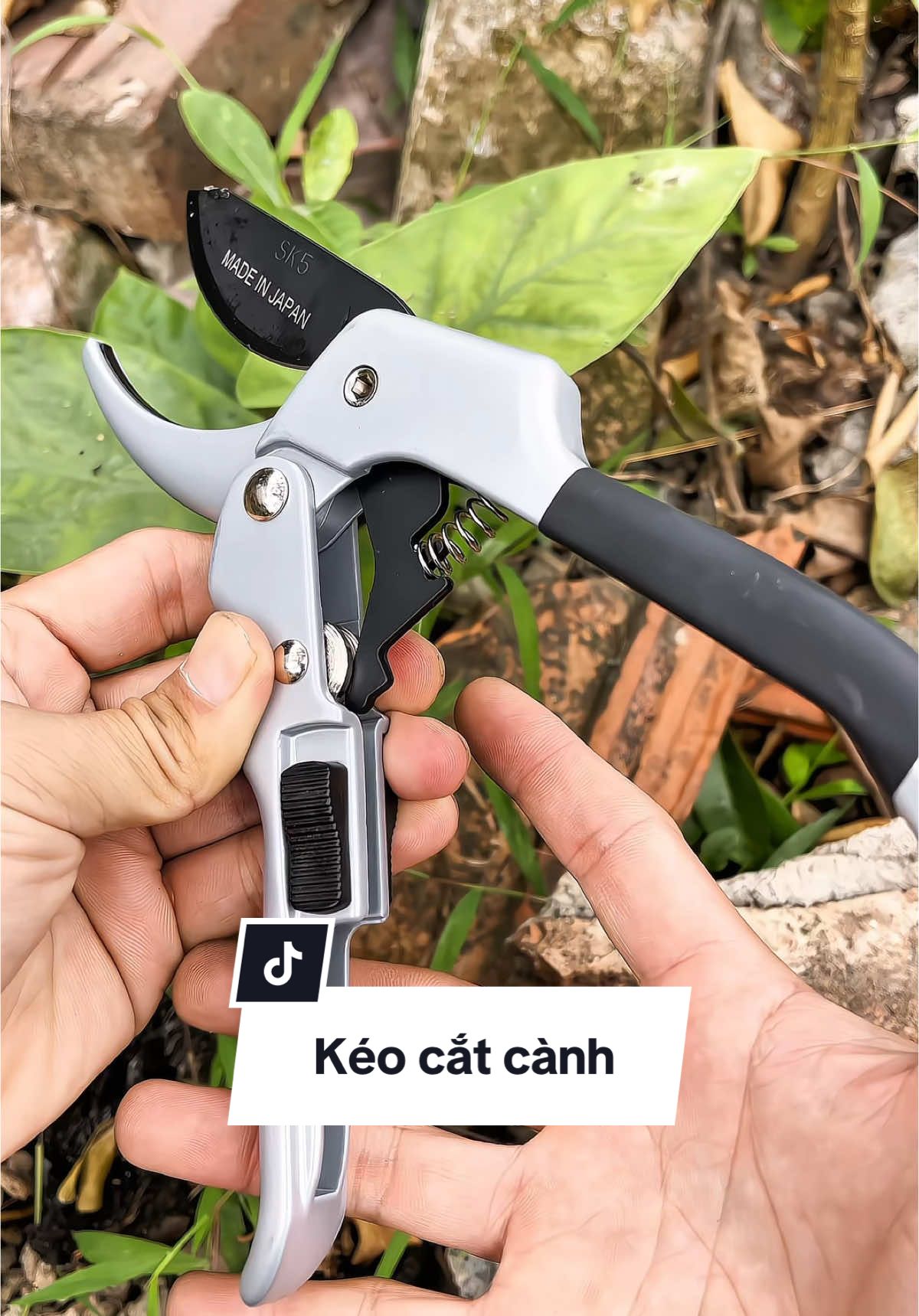 Kéo cắt cành trợ lực lưỡi SK5 Nhật sắc bén. #keocatcanh #keocatcanhcay #keocatcanhtroluc 