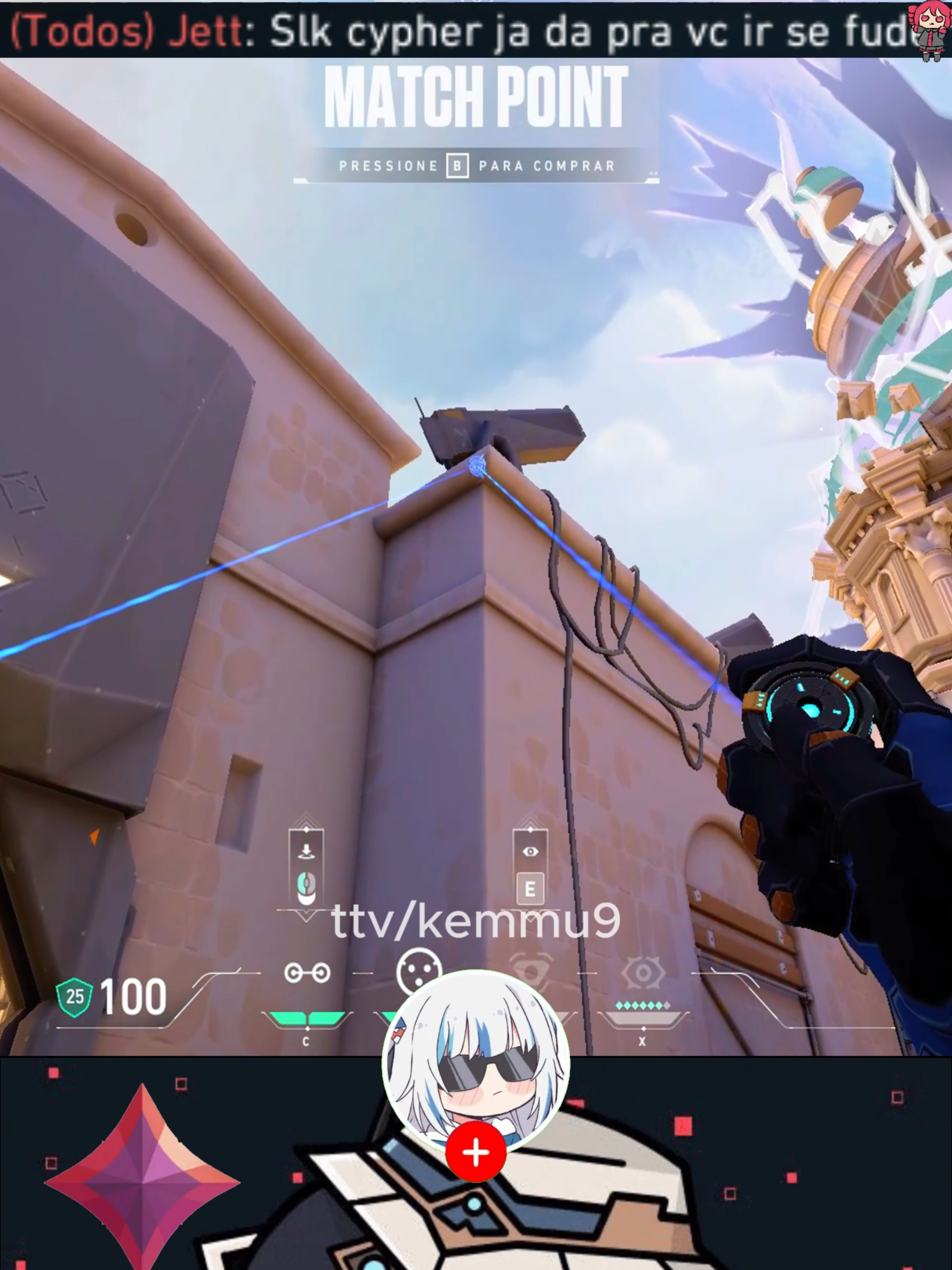 A oneway que eu mais uso  #valorantclips #valorantedit #cypher #cyphersetup #ascent