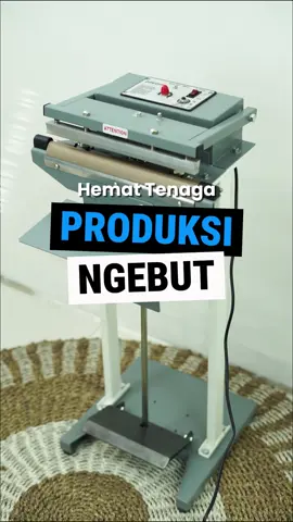 Hemat tenaga Produksi ngebut Omset melejit#mesinsealer #pressplastik #pedalsealer