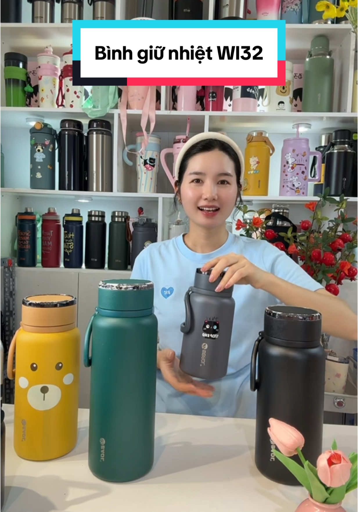Bình nhiệt giữ nóng lạnh 20h #binhgiunhiet #giadungbaochi #xuhuong 