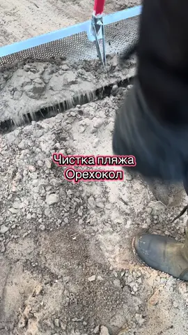 Чистка пляжа от мусора