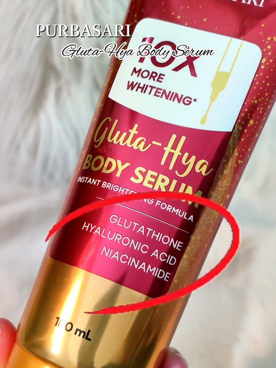 Ketemu kecintaan baruu yg bisa bantu 10x mencerahkan kulit, finishnya tone up warna kulit secara alami bukan abu², love it 👌🏻💯🎀🍒 #purbasari #purbasariglutahya #bodyserum #bodyserumpurbasari  #purbasaribodyserum  #fyp 