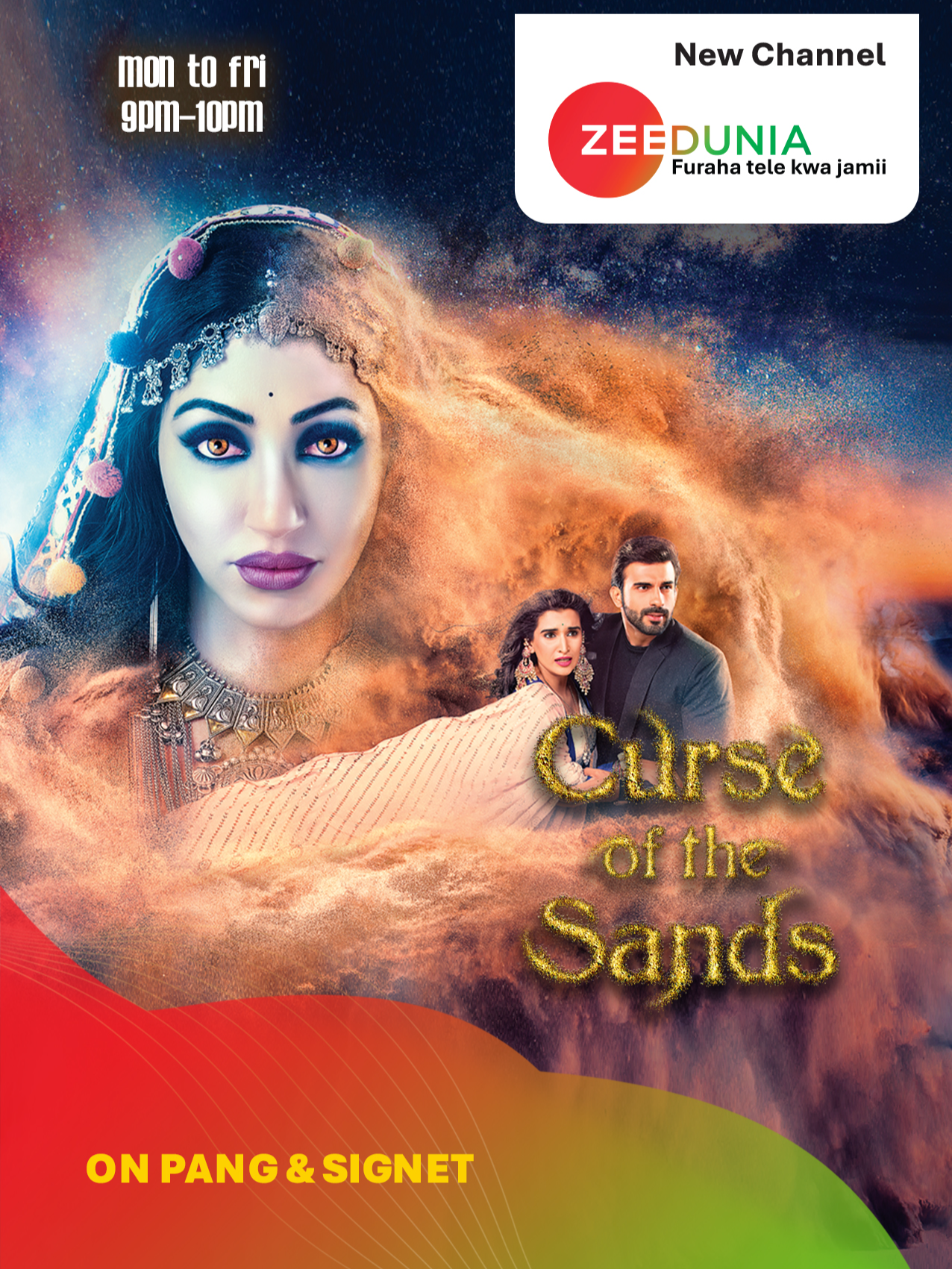 Three women. Three forces. One storm. Watch as Ram, Siya, and Mohini get tangled in a story where hearts burn brighter than flames, and sacrifices are inevitable. Who will win, destiny or devotion? Watch Curse Of The Sands on Monday to Friday at 9PM on Zee Dunia! Available on Pang or Signet. #ZeeDunia #FreeEntertainment #BilaMalipo #FurahaTeleKwaJamii #CurseOfTheSands