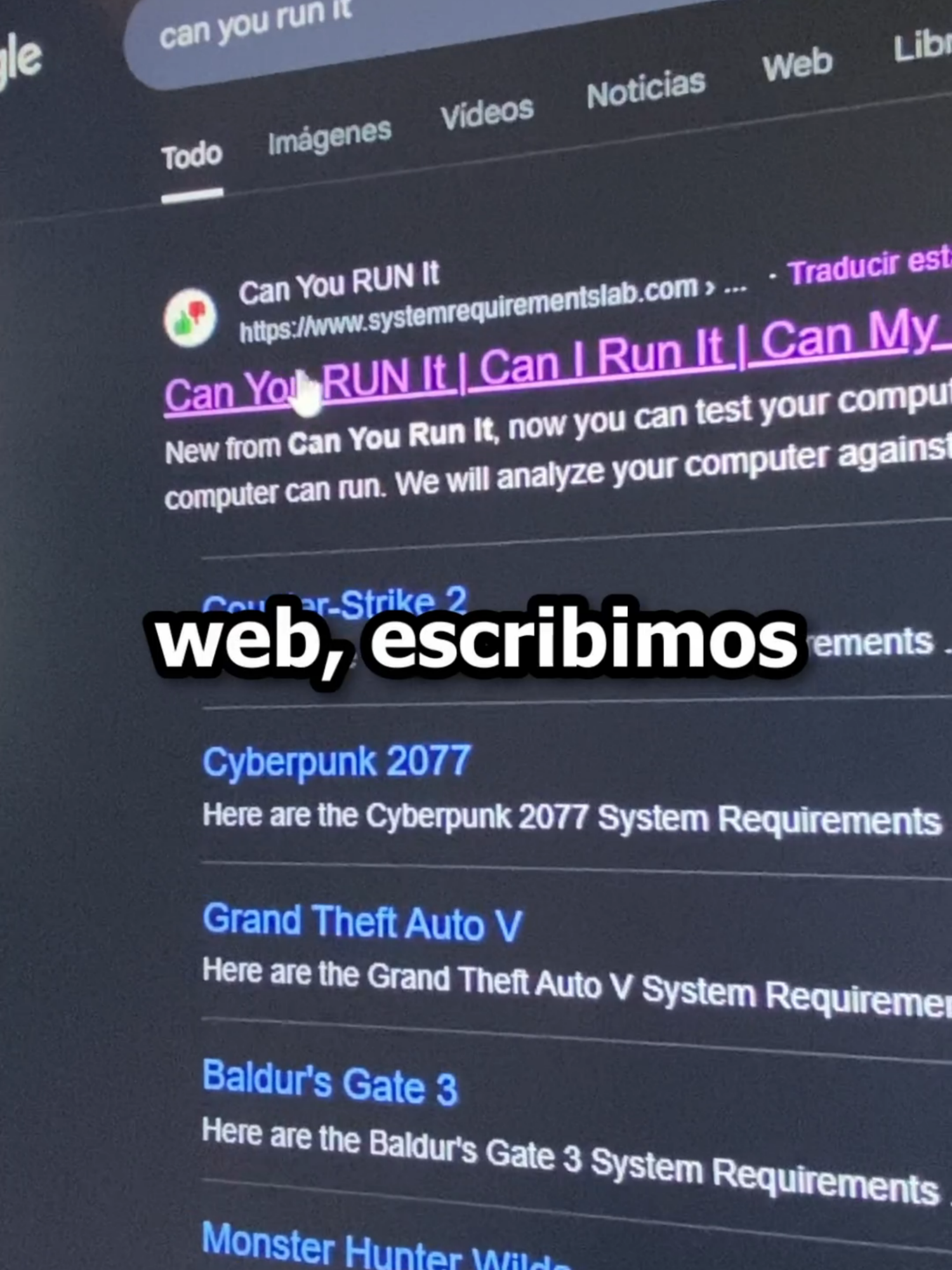 Con esta herramienta vas a poder ver si tu ordenador es capaz de soportar algún juego en específico antes de comprarlo. Can You Run It! 🔥🚀 #pctips #gamingespañol #gaminglatam #trucospc