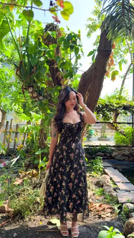 Black floral dress available for summer ✨🌸 Size :S,M,L #floraldress #blackdress #newdrop #feministaclothing #dresscollection #fyp 