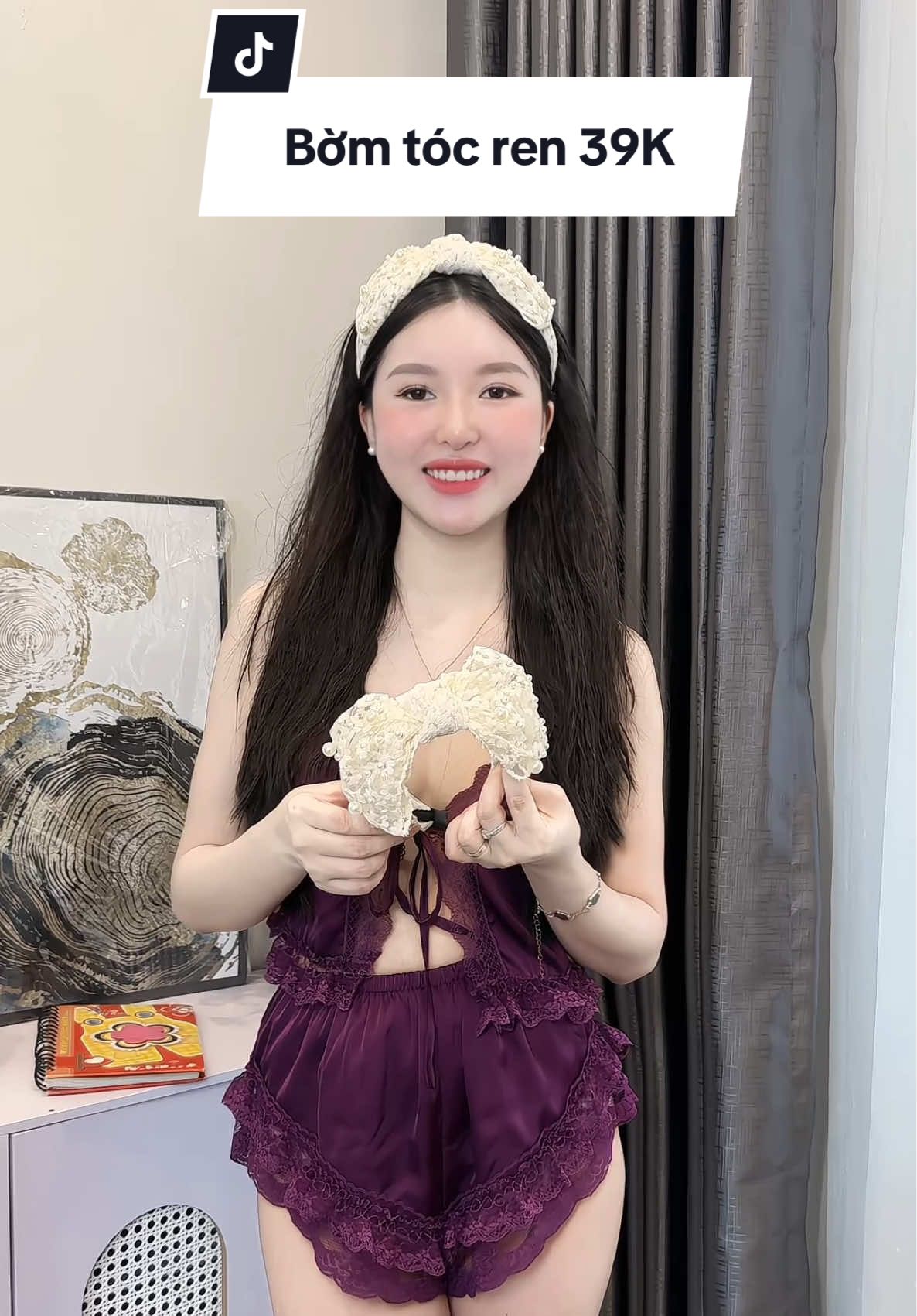 Bờm tóc ren 39K siu xinh #HảiAnh #haianhxinh #thoitrangnu #xuhuong #phukiennu #bangdo #bomtocxinh #bangdocaitoc 