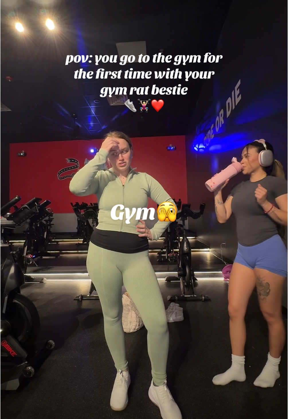 I'm a work in progress🫣 #gym #workout #jokes #bestie #momlife @Ariel ❤️‍🔥 