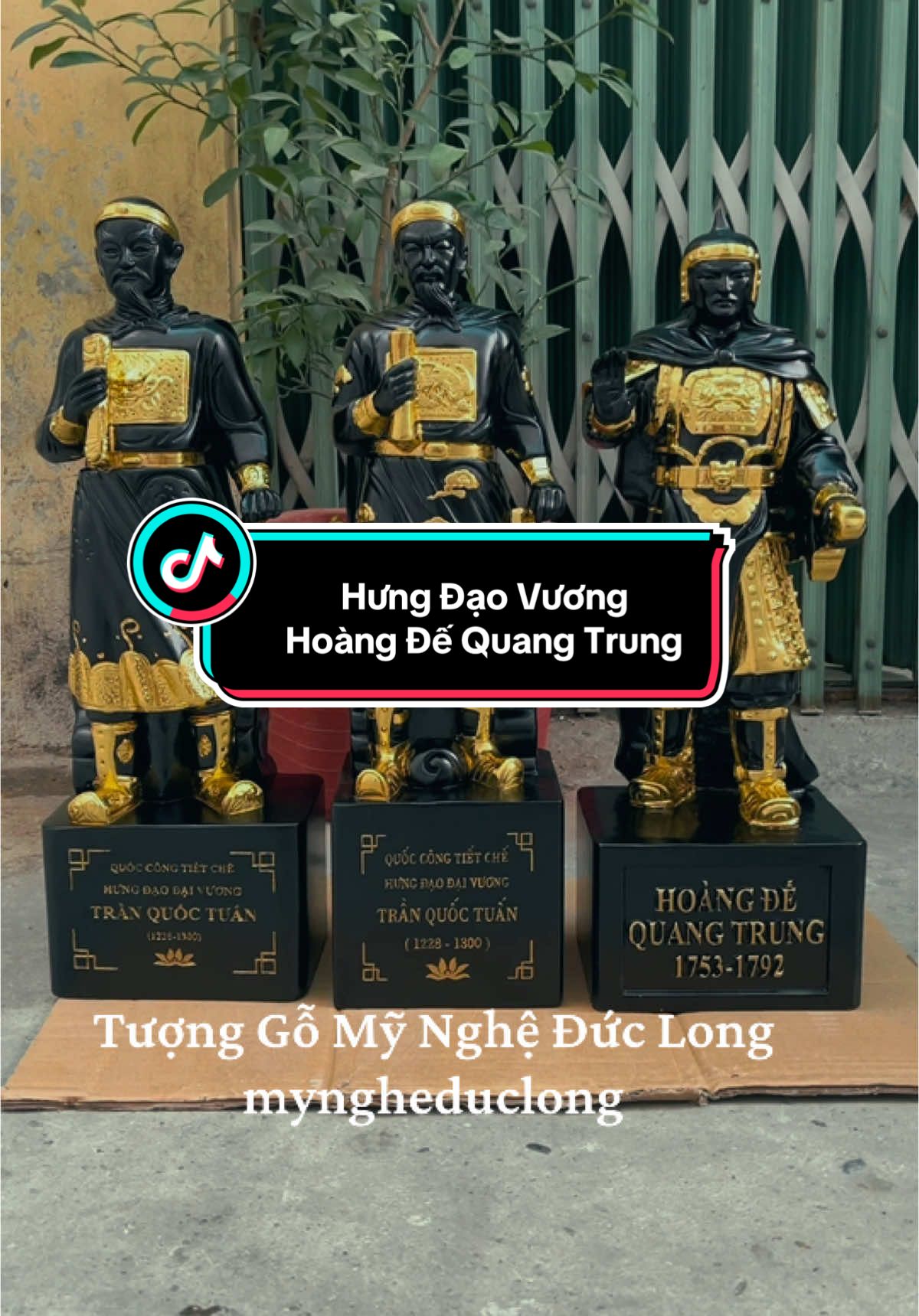 Mời các bác hữu duyên thỉnh ạ. E dát vàng kỹ nét lắm ạ. #myngheduclong #tuonggomyngheduclong #hungdaovuong #vuaquangtrung #hoàngdequangtrung #ducthanhtran 