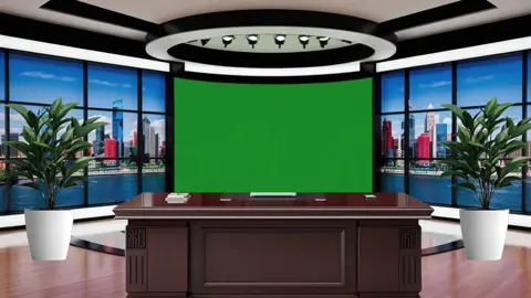 Office News  Studio Template With Intros | Green Screen #greenscreenvideo #greenscreen #template #foryoupage