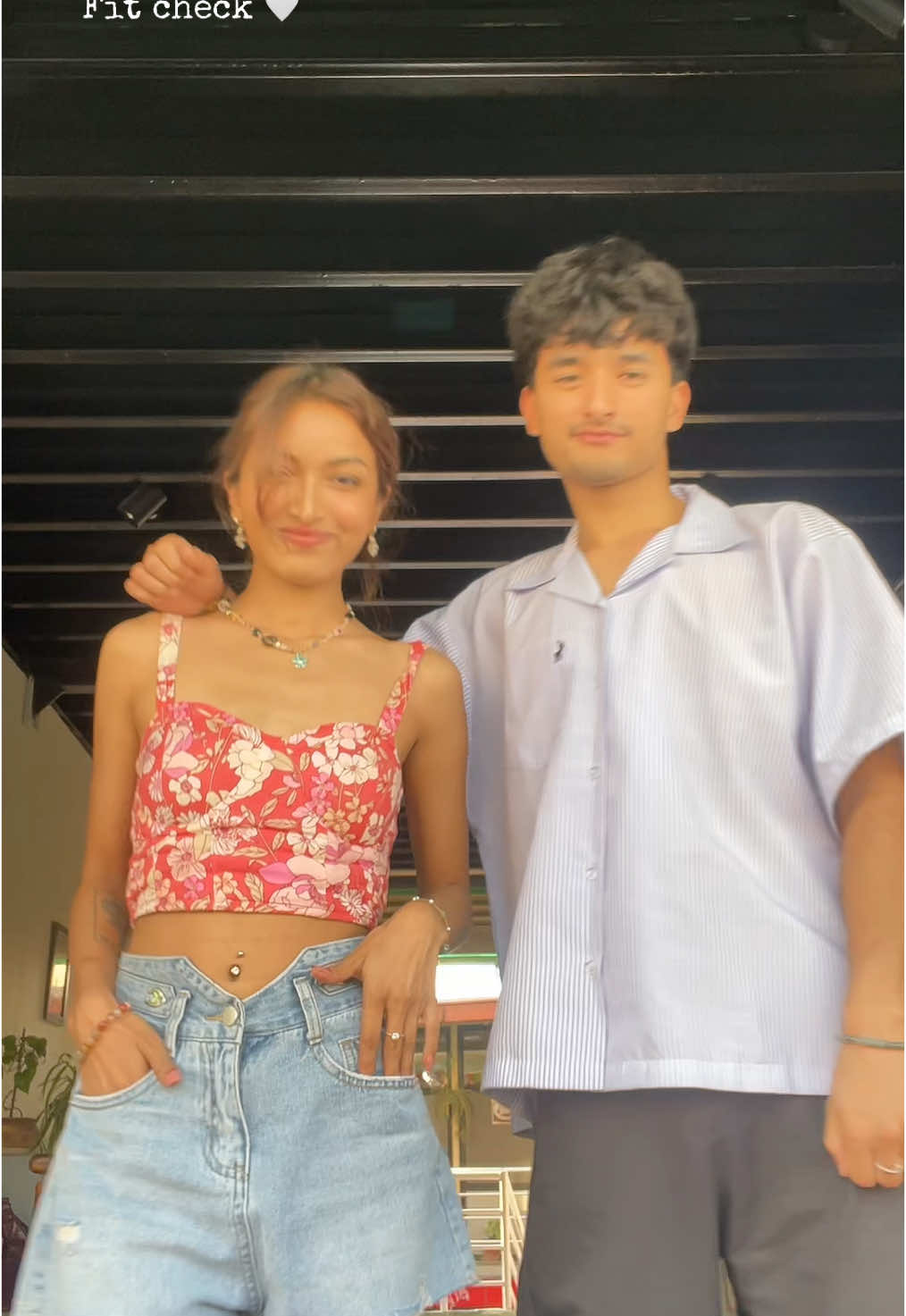 OOTD🤍🌻🧿#fyp #trendingvideo #fitcheck #trend #killingit #coupleedition #happy 