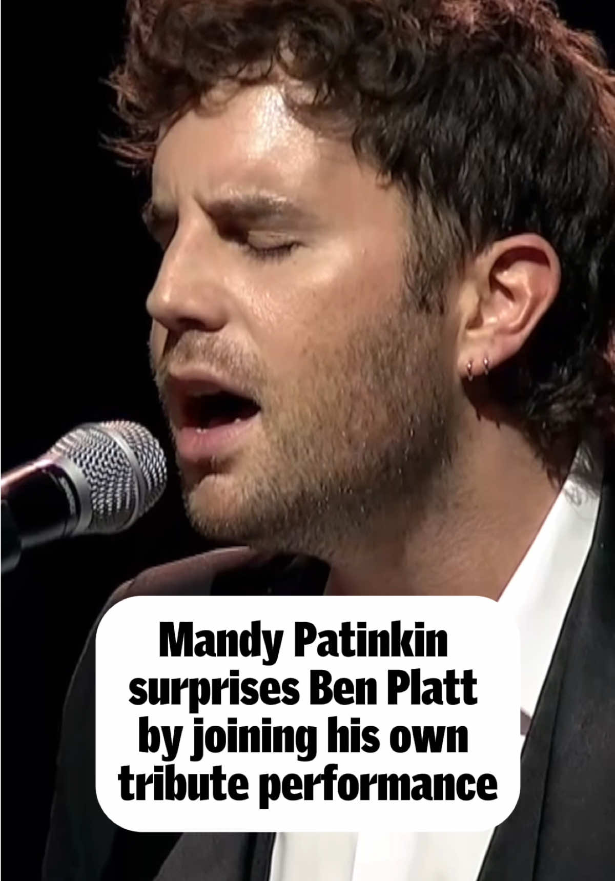 Mandy Patinkin surprises Ben Platt and singers by joining his own tribute performance of 