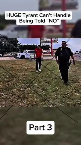 HUGE Tyrant Can’t Handle Being Told “NO”#copsoftiktok #cops #fyp 