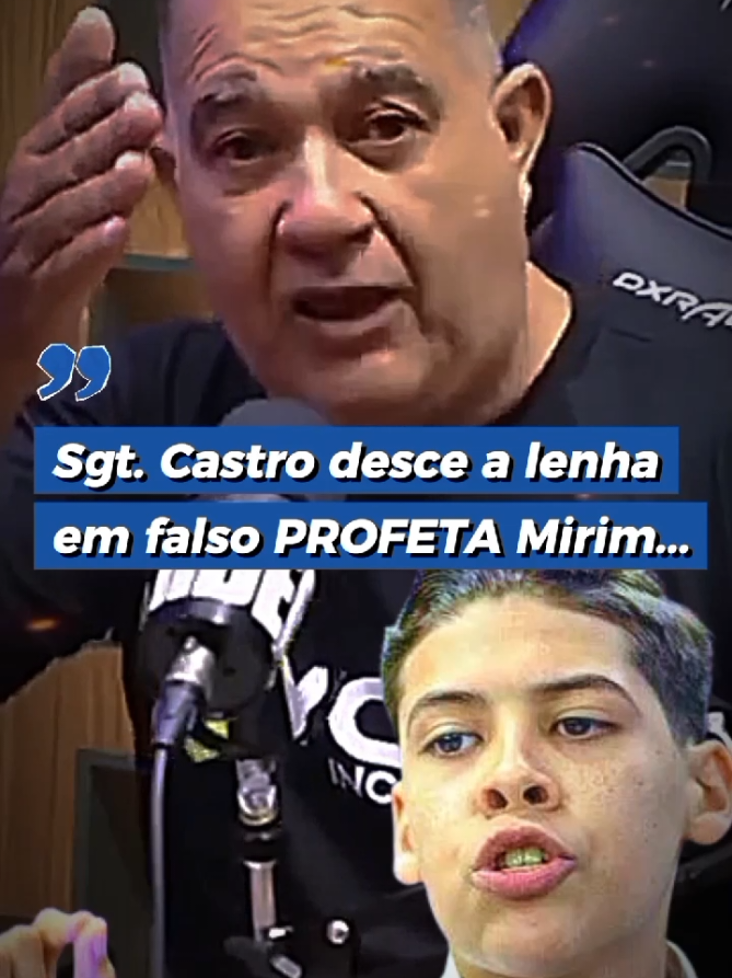 Sargento Castro fica indignado com 