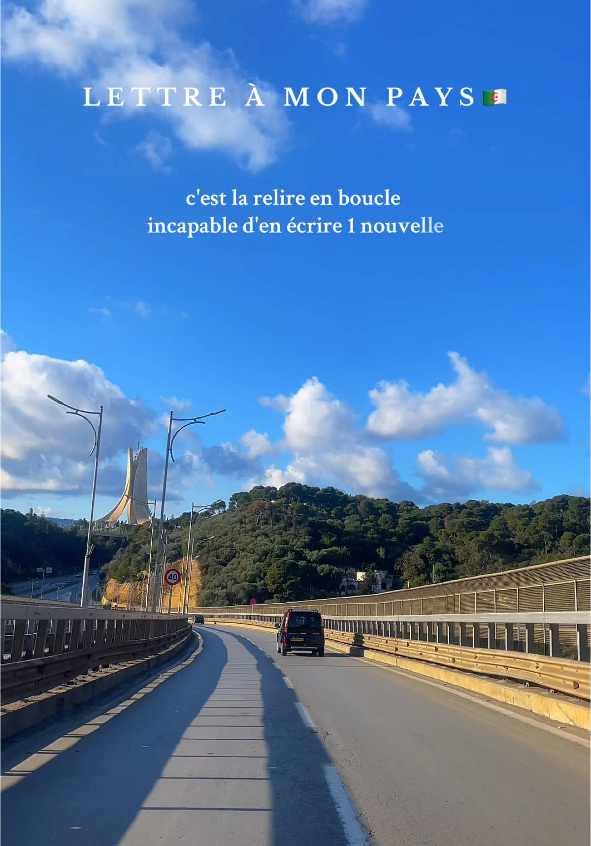 Lettre à mon pays 🇩🇿🇩🇿🇩🇿🇩🇿 like et abonne-toi si tu es d’accord .♥️ #nostalgia #nostalgie #algeria #algerie #lettre #alger #jijel #dz #diaspora 