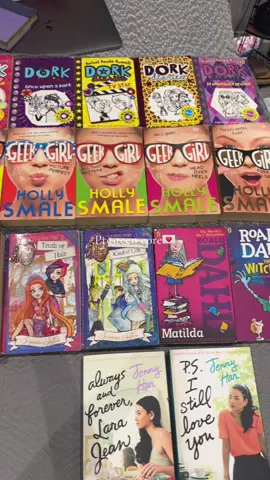 I was sorting through my stuff in storage and came across these gems🥹 a few of my books are missing because I borrowed them to my friends all those years back😭🫶 #childhood #childhoodmemories #childhoodbooks #nostalgia #nostalgic #dorkdiaries #geekgirl #harrypotter #everafterhigh #roalddahl #toalltheboysivelovedbefore #viral 