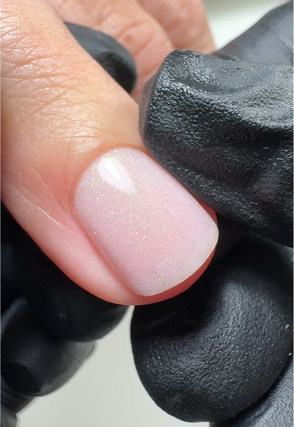 Her first Russian manicure!  #russianmanicure #hardgel #cleannails 